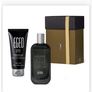 KIT Egeo Bomb Black perfume masculino - Colônia + Shower Gel de O Boticário em Oferta na Shopee