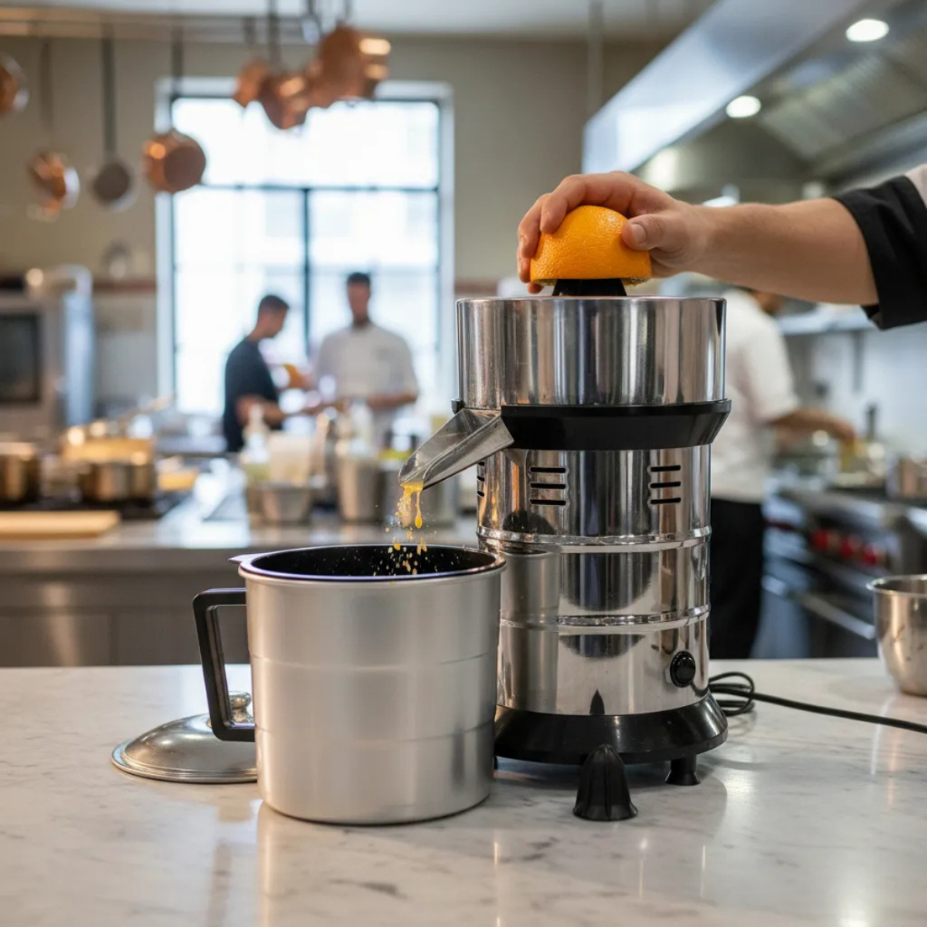 Extrator de Suco 700W Inox Bivolt Espremedor Industrial Pote