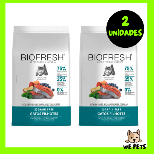 Kit 2 x Ração 400g Biofresh Gato Filhote Salmao | Shopee Brasil