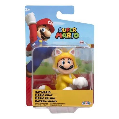 Boneco Super Mario Cat Mario Articulado 6cm Original Licenciado Nintendo em Oferta na Shopee
