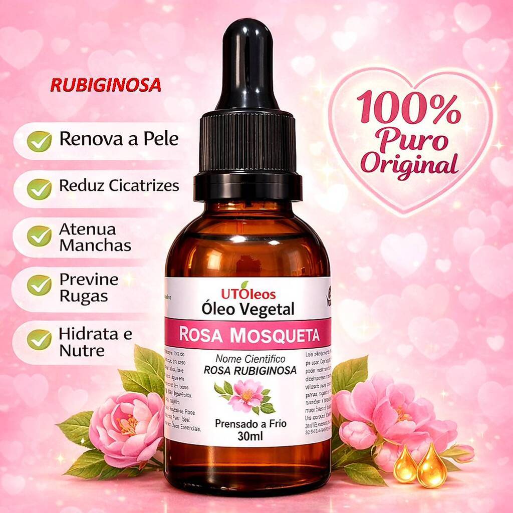 Óleo Vegetal De Rosa Mosqueta RUBIGINOSA 30ml | Shopee Brasil