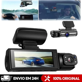 Câmera de Carro V9 ,1080P ,Com Visão Noturna e Câmera Frontal/Interna Lente Giratória 360°