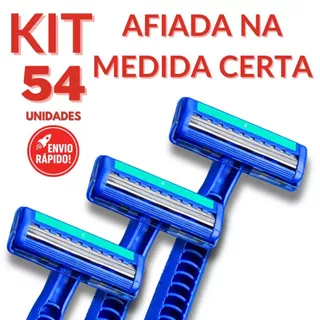 Barbeador Descartável Duas Lâminas Inox Com Fita Lubrificante Para Barba e Corpo Feminino Masculino