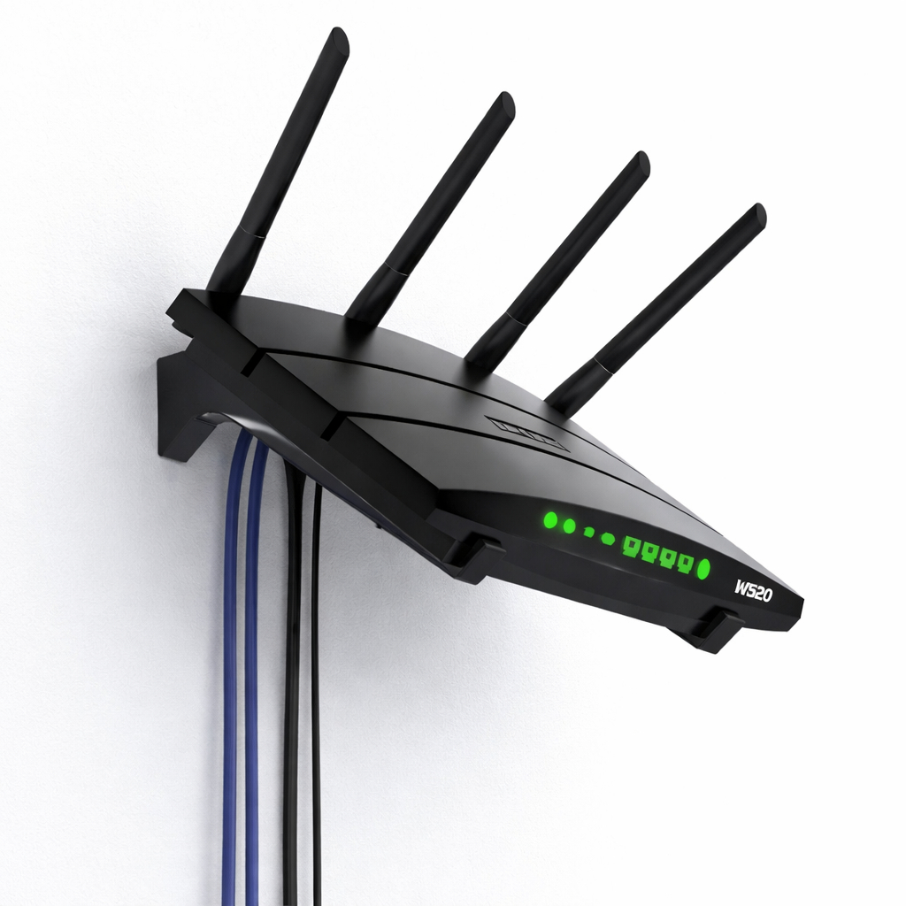 Suporte Roteador Receptor Wi-fi De Parede Universal