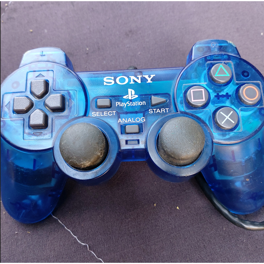 controle ps2 transparente azul original | Shopee Brasil