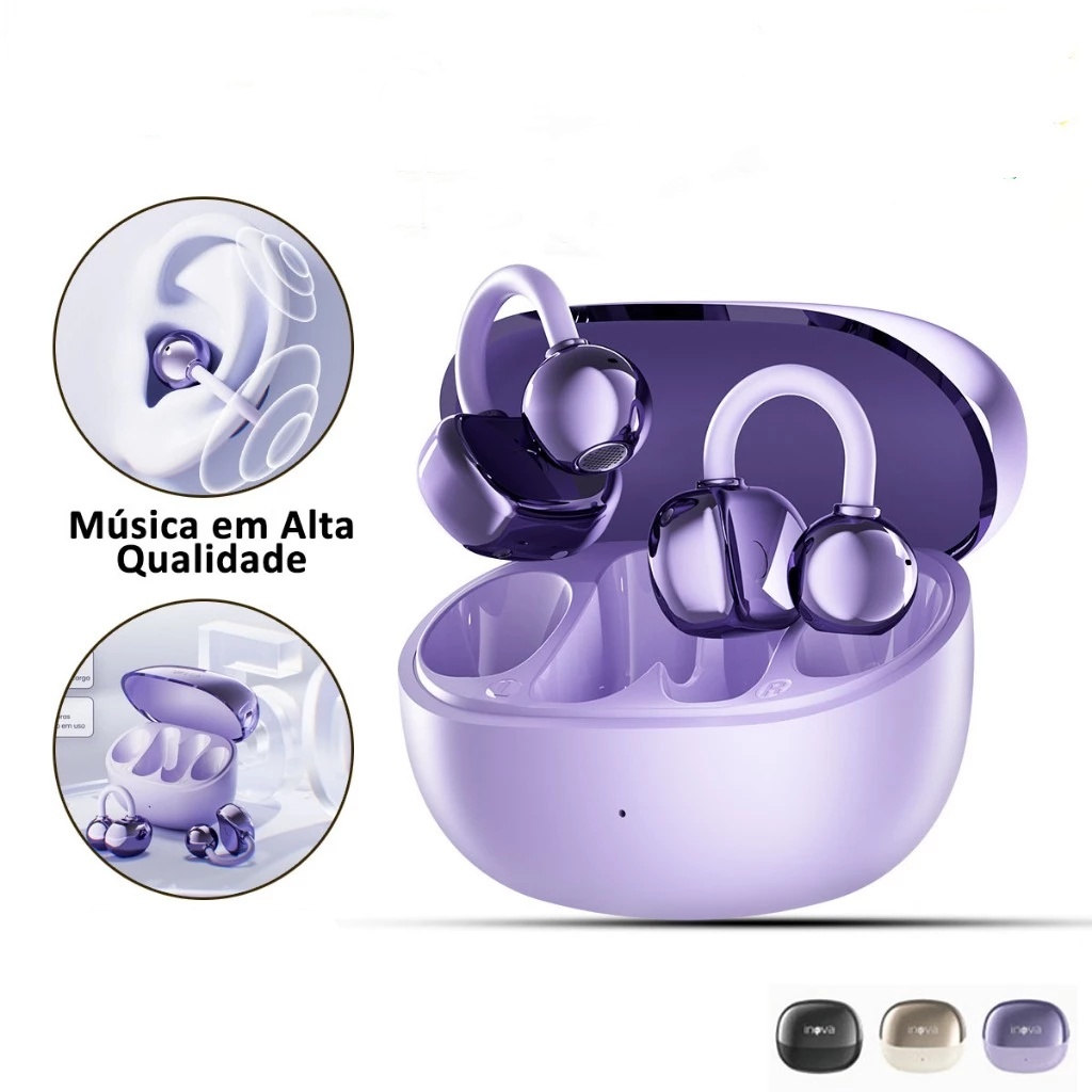 Fone De Ouvido Bluetooth 5.4 Toque DE Impressão Digital Autonomia ANC Cancelando Ruído