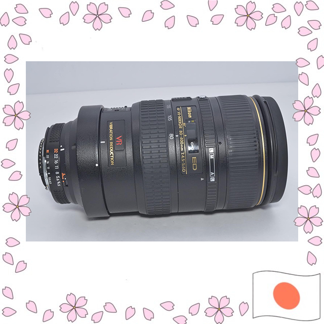 Nikon AF VR NIKKOR ED 80-400mm f/4.5-5.6D Lente Zoom Usado