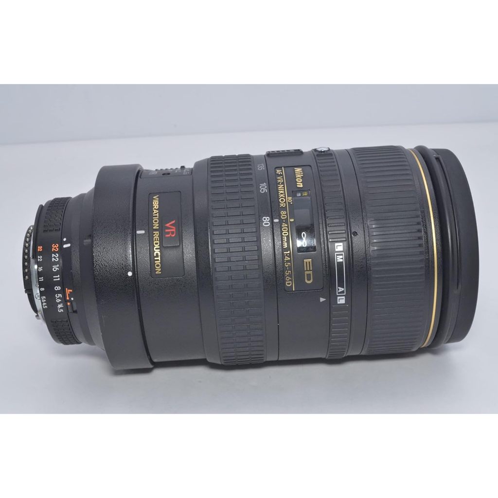 Nikon AF VR NIKKOR ED 80-400mm f/4.5-5.6D Lente Zoom Usado