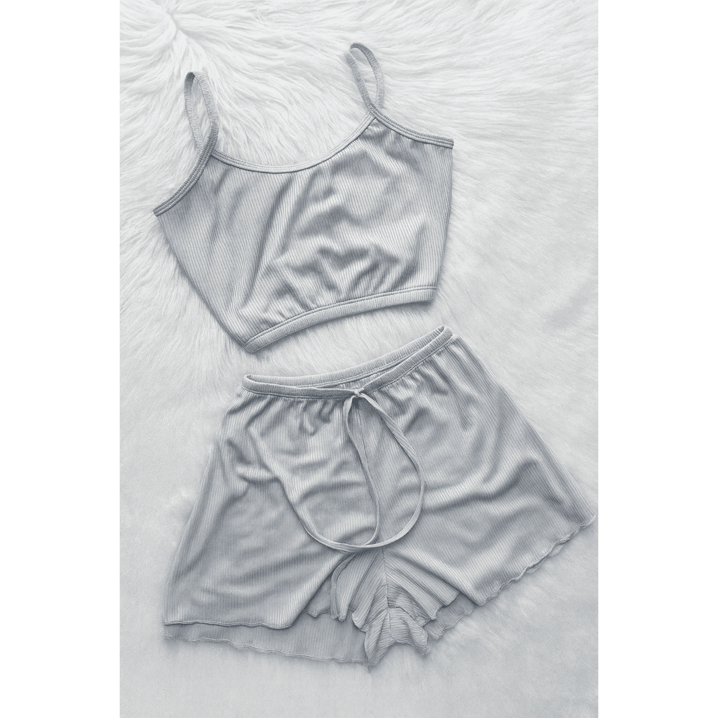 Mit Lingerie Kit 3 Pijama Feminino Roupa De Dormir Baby Doll Em Suede em Oferta na Shopee