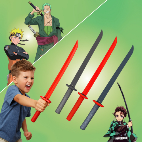 Kit até 10 Espada Espadas Samurai Ninja Katana De Brinquedo Infantil ...