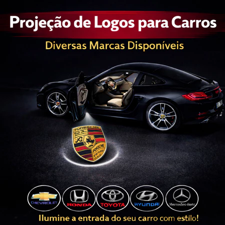1 par Lâmpada LED Sem Fio Para Carro/Projetor De Luz Laser Bem-Vindo com Marca de Carro Universal Decorativo LULU