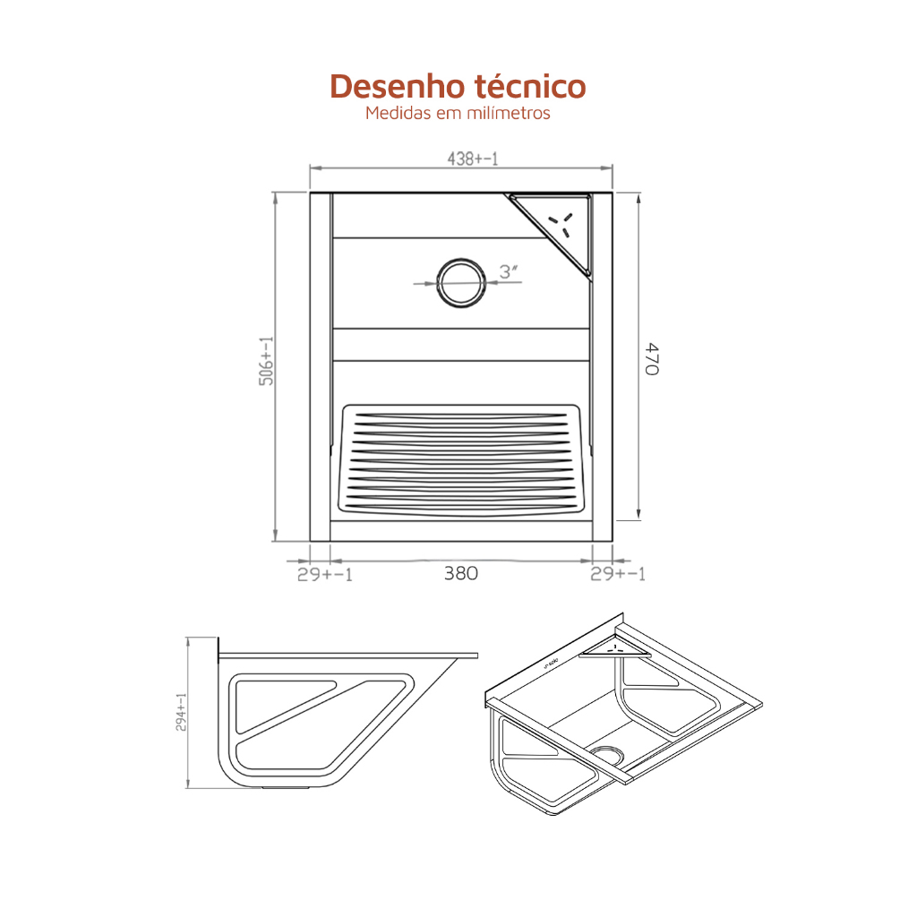 Tanque Mini 32 L - C/Suporte 438x506x294 Solo | Shopee Brasil