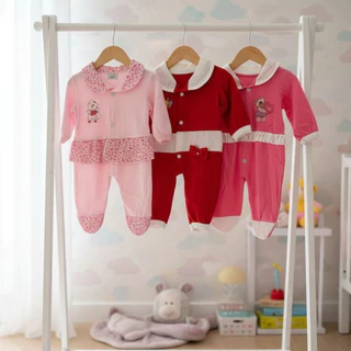 Kit Sortido 02 Peças de Roupas Infantil Menina - Promoção - Kit com 2 Macacão Roupa Infantil Menina em Oferta na Shopee