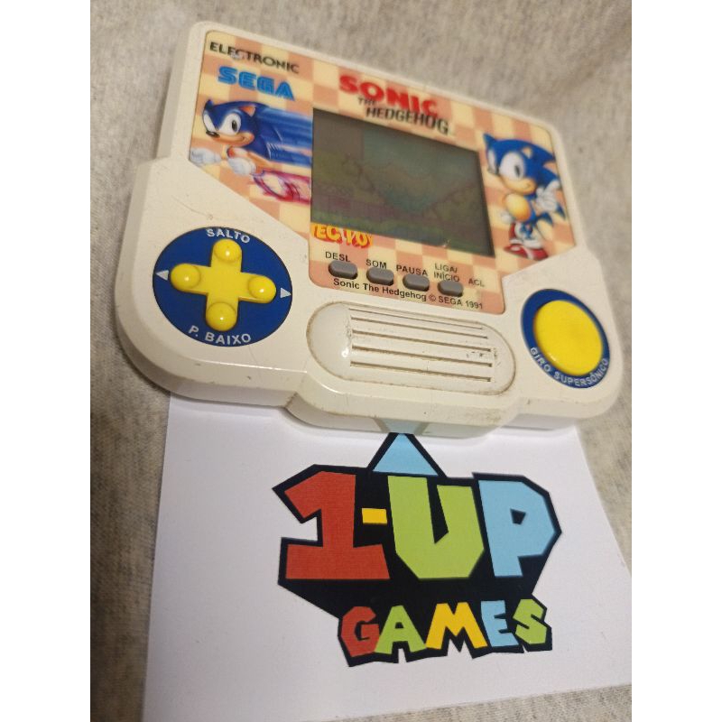 Mini game Sonic hedgehog 1 TEC toy. funcionando ano 1992. | Shopee Brasil