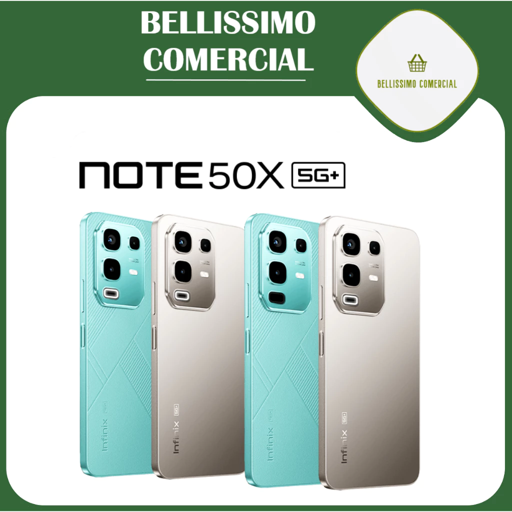 Smartphone Infinix Note 50x 5G 8gb Ram 256gb De Armazenamento, Tela 6,78 Polegadas Hd+ 120hz, Câmera 50mp + Selfie