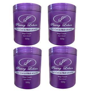 4 Gel Cera Pierry Lohan 500g Original Mega Fixação ORIGINAL Tranças Baby Hair Cachos Envio em 24hora