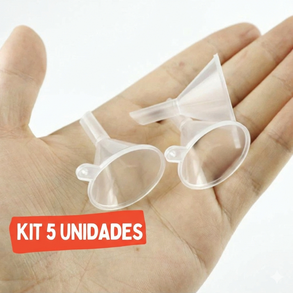 5 Mini Funil para Decant de Perfume Kit c/5 unidades | Shopee Brasil