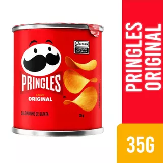 Kit 6, 12, 24 Salgadinho Batata Pringles Sabor Original 35g Lata Batatinha Frita Chips