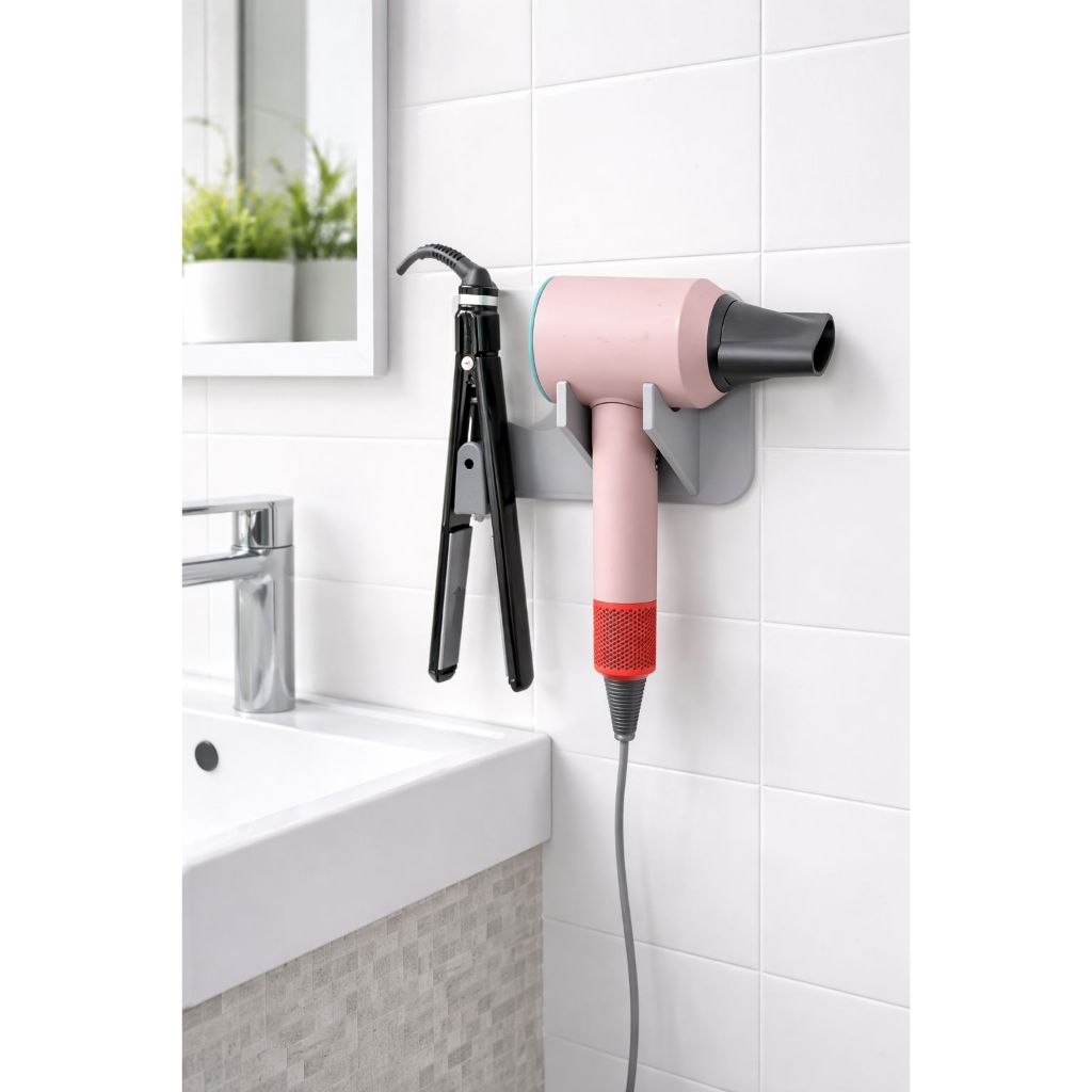 Suporte para Chapinha e Secador de Cabelo Organizador de Parede para ...