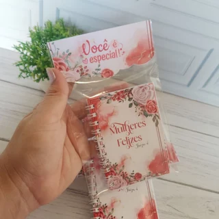 KIT 20 unidades   lembrancinha eventos dia da mulher bloquinho pequeno personalizado em Oferta na Shopee
