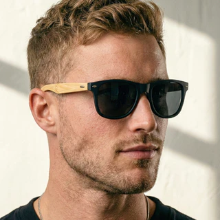 Óculos de Sol Polarizado Arizona Quadrado Premium Hastes em Madeira Vintage uv400 Unissex em Oferta na Shopee