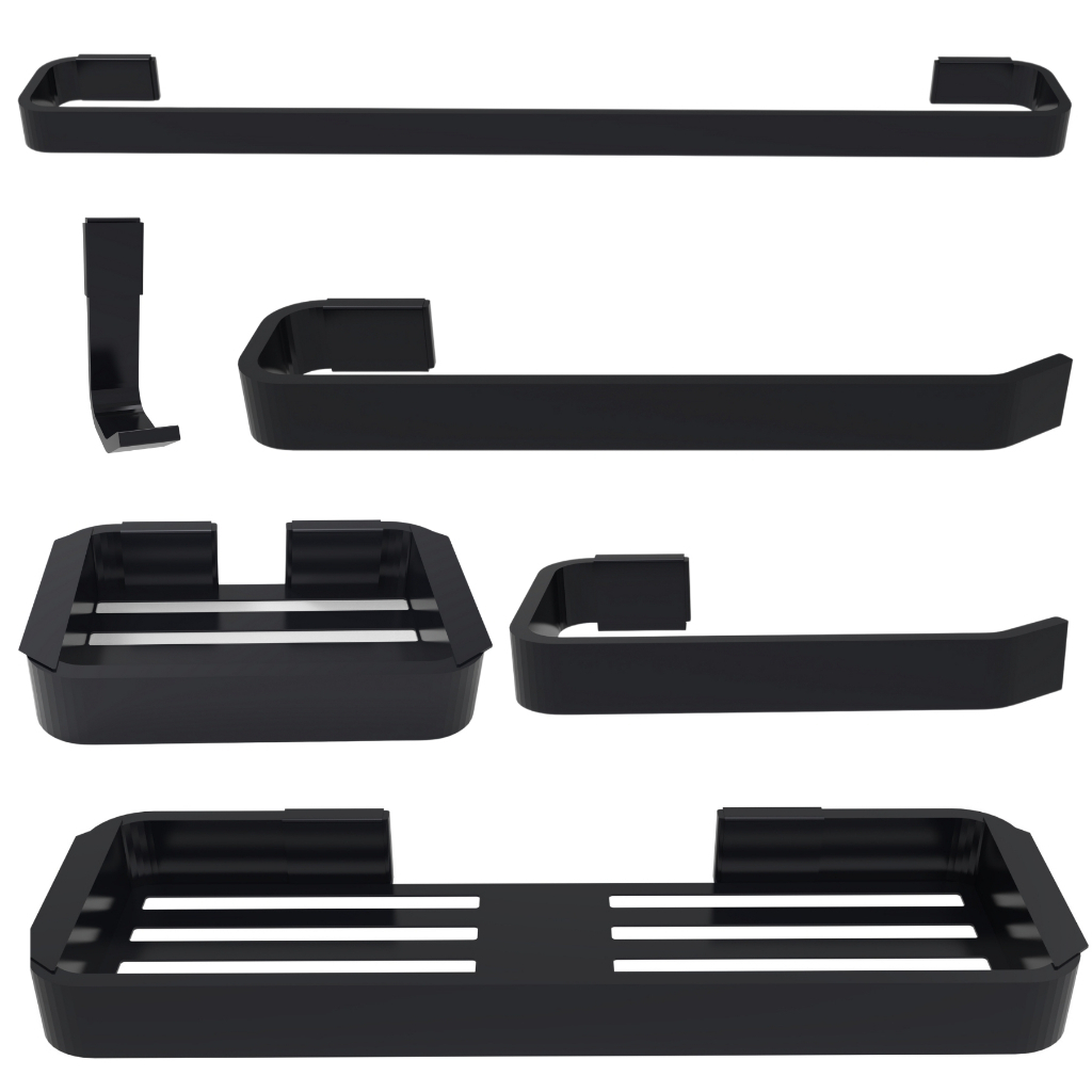 Kit Banheiro Acessórios Completo 6 Peças Moderno