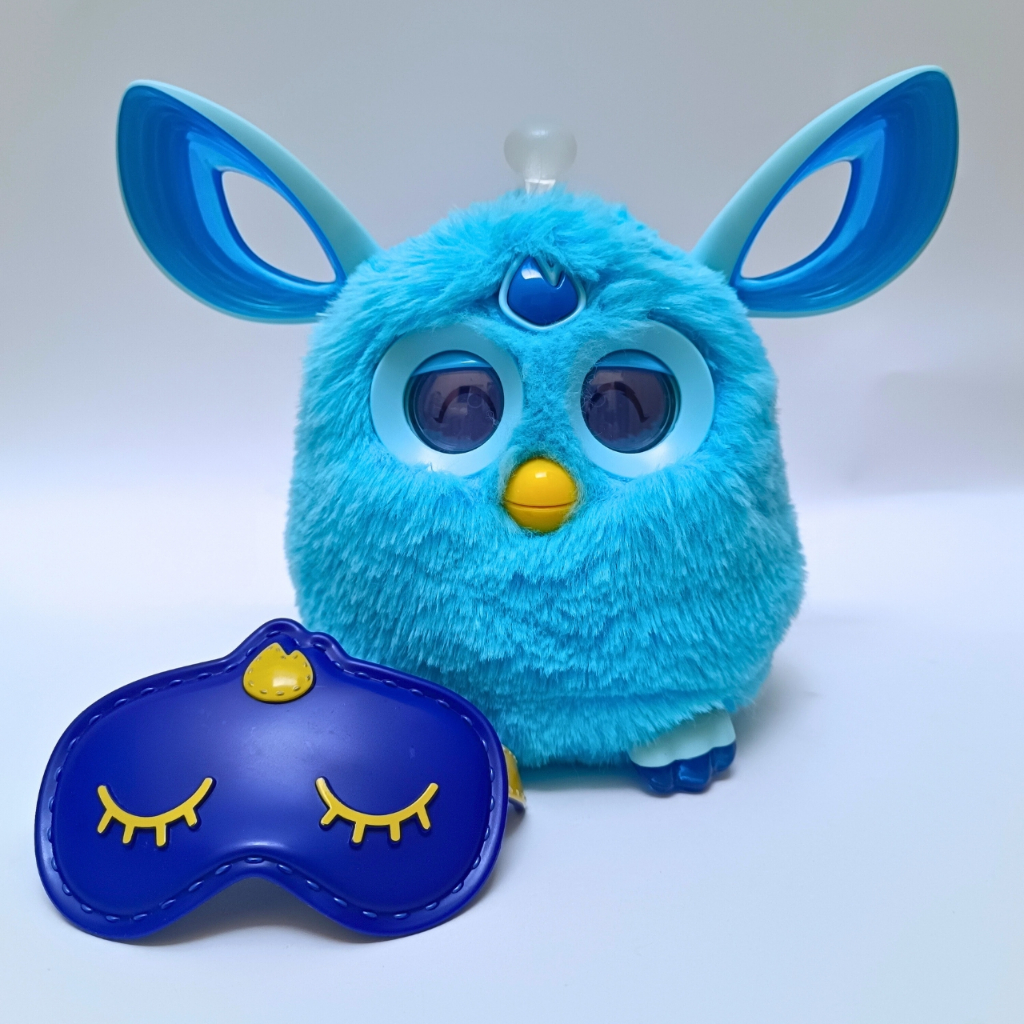 Furby Connect Azul Hasbro Pelúcia com Máscara (Semi-Novo Impecável