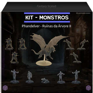 Kit 12 Miniaturas dungeons and dragons D&D - Phandelver Ruínas da Arvore II