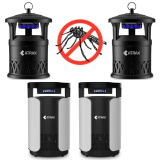 Atrax Pega Mosquito Eletrônico Ambiente Interno Externo LED UV Contra Insetos - Kit com 4 em Oferta na Shopee