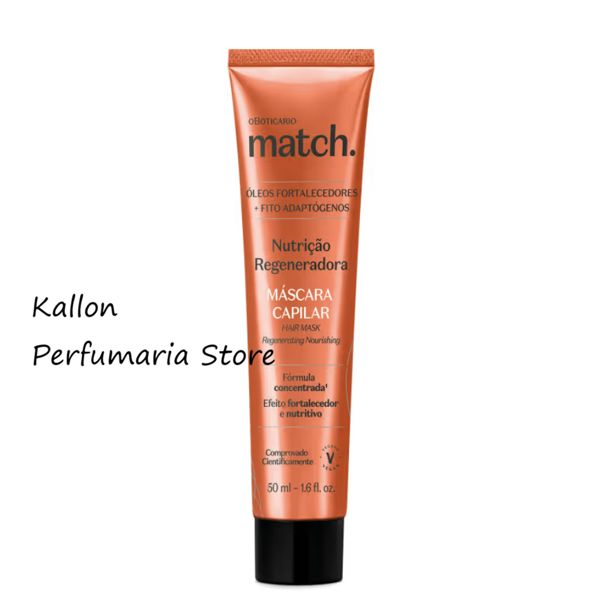 Máscara Capilar Match Nutrição Regeneradora 50ml, O Boticário em Oferta na Shopee