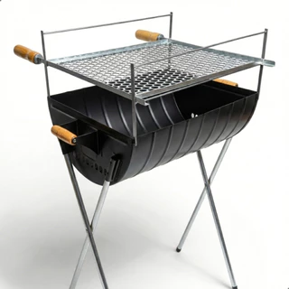 *PROMOÇÃO* Churrasqueira a Carvão Com Grelha Inclusa 96cm em Aço Carbono 3 Andares Grande Espetinho