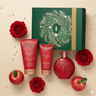 KIt (NATAL 2025) Floratta Red: Colônia 75ml, Loção 75ml e Sabonete Líq.150ml em Oferta na Shopee