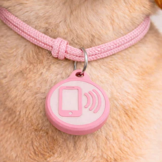 Tag NFC para Pet com App | Plaquinha de Identificação Digital sem Bateria | Cachorro e Gato