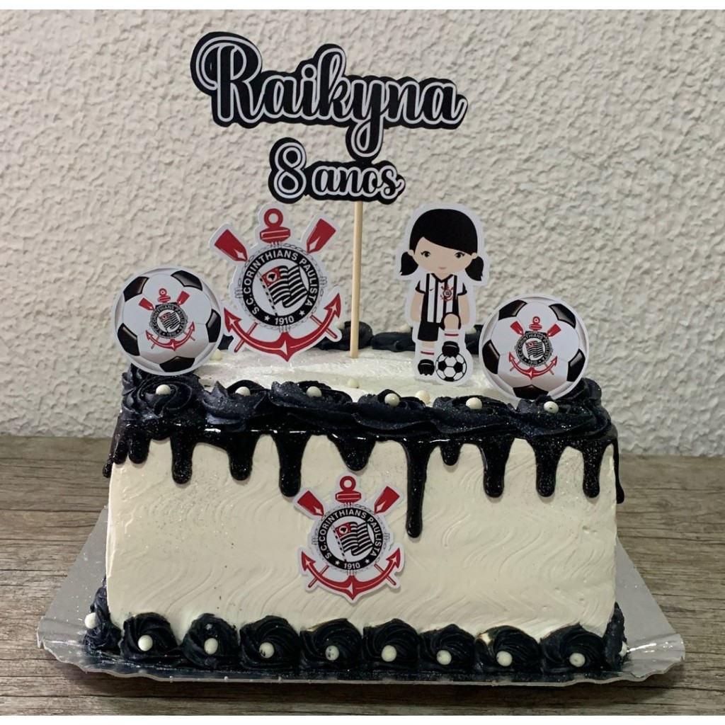 Topo/Topper de bolo - Corinthians | Shopee Brasil