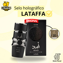 Perfume Árabe Asad Elixir Lattafa Masculino Edp 100ml Original Importado Com Selo Holográfico e NF