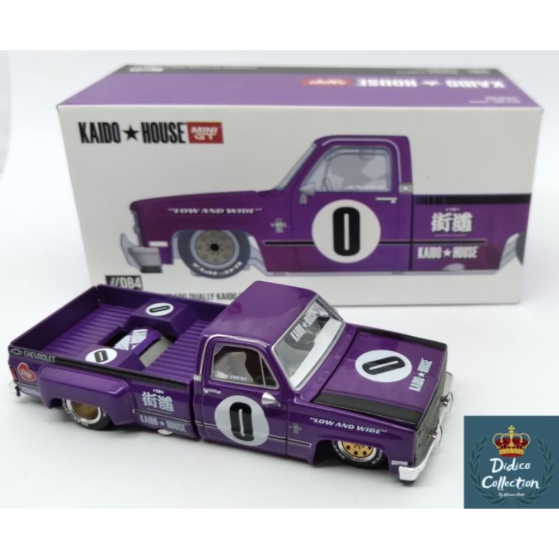 Mini GT Chevrolet Silverado KAIDO WORKS V1 Dually Purple Kaido House #84