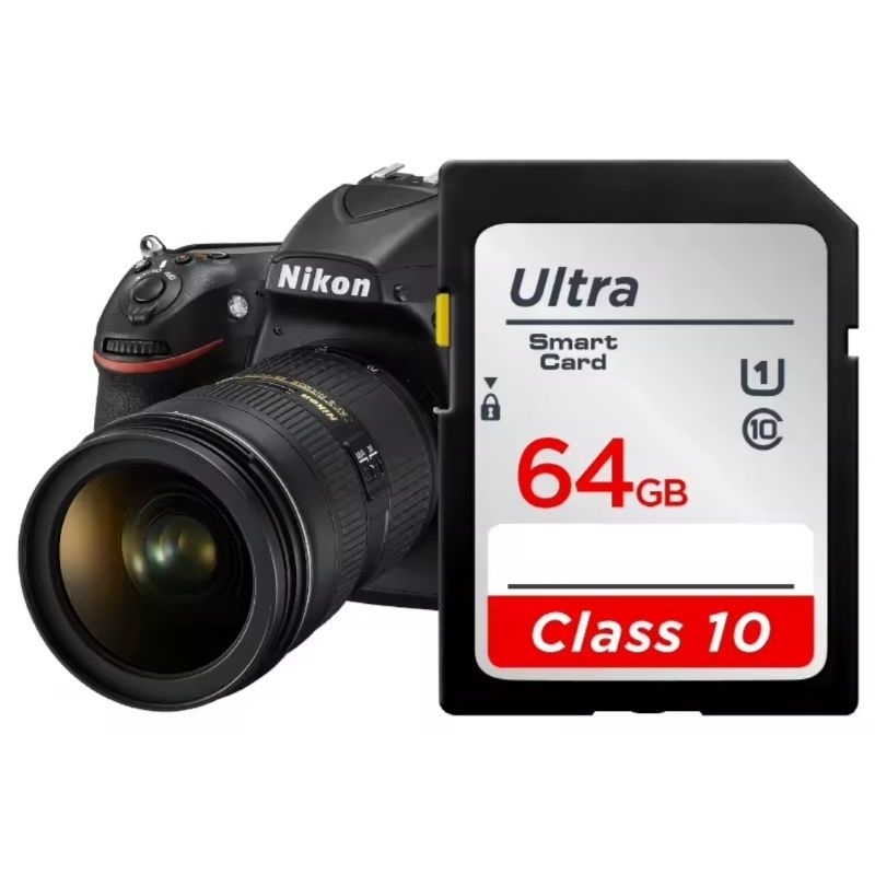 Cartão de Memória Ultra Classe 10 SDXC 64gb para Câmera Fotográfica Profissional Notebook Fotos, Videos e Arquivos