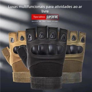 Luvas Táticas Anti-Skid Men's Para SWAT Militar/Combate/Paintball Com Respirável Para Esportes Ar Livre tamanho unico