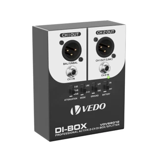 Direct Box Ativo 2 Canais Di20 110V/220V Com Ground Lift na Saída para Equipamentos de Gravação Estúdio de Som ao Vivo em Oferta na Shopee