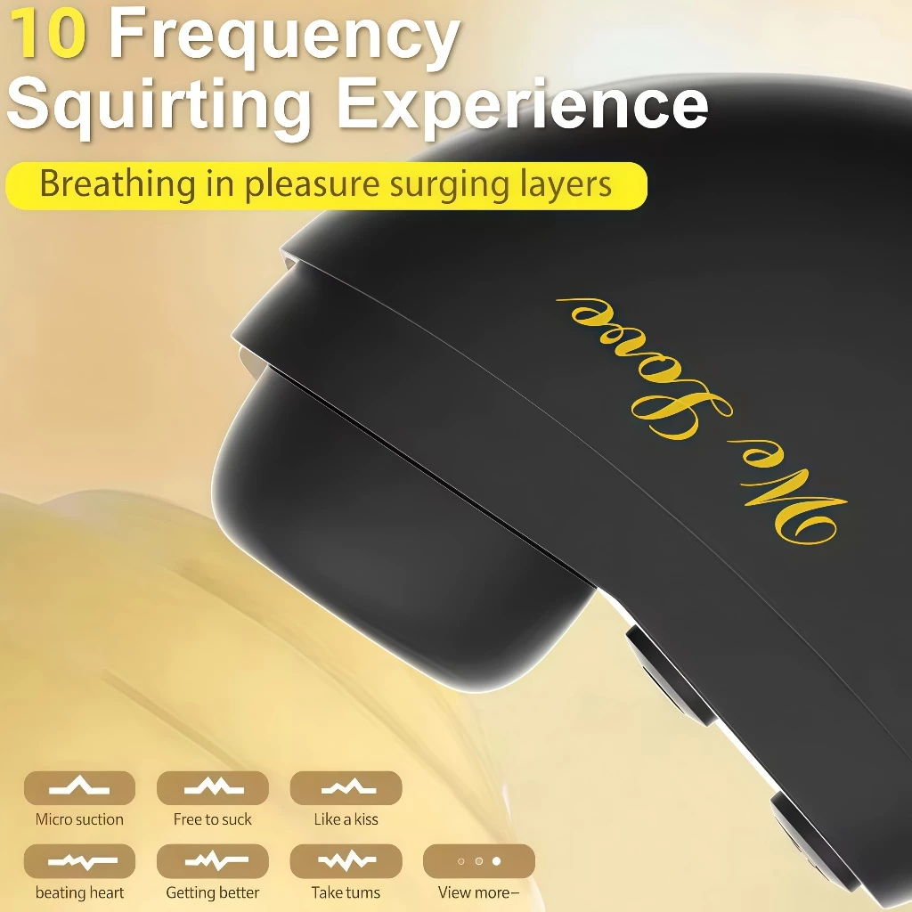 Vibrador Succionador de Clítoris – Formato Discreto con Tapa, 10 Modos de Succión Potente