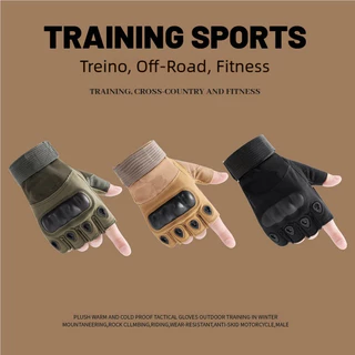 Luvas Militares Masculinas Anti-Skid - Táticas Respiráveis, Ideal para Combate, Paintball e Esportes Ao Ar Livre, Tamanh