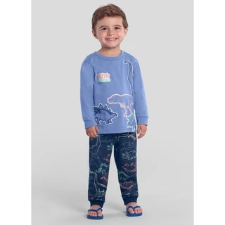 Pijama Infantil Menino Brandili Mundi em Oferta na Shopee