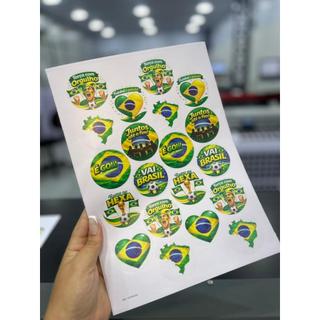 ADESIVOS COPA DO MUNDO BRASIL - AUTO COLANTE – CARTELA