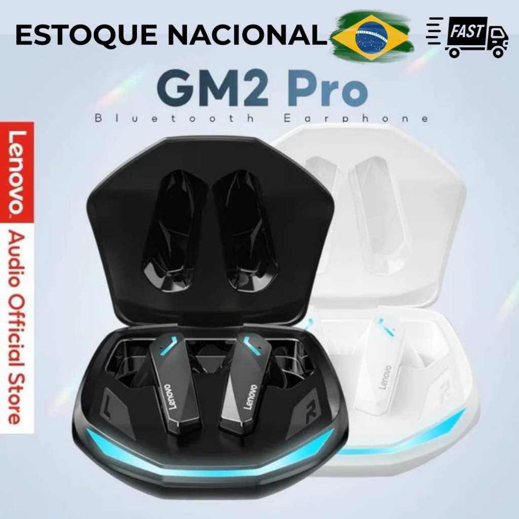 Fone bluetooth Lenovo GM2 Pro - Original - Lacrado - Sem Fio