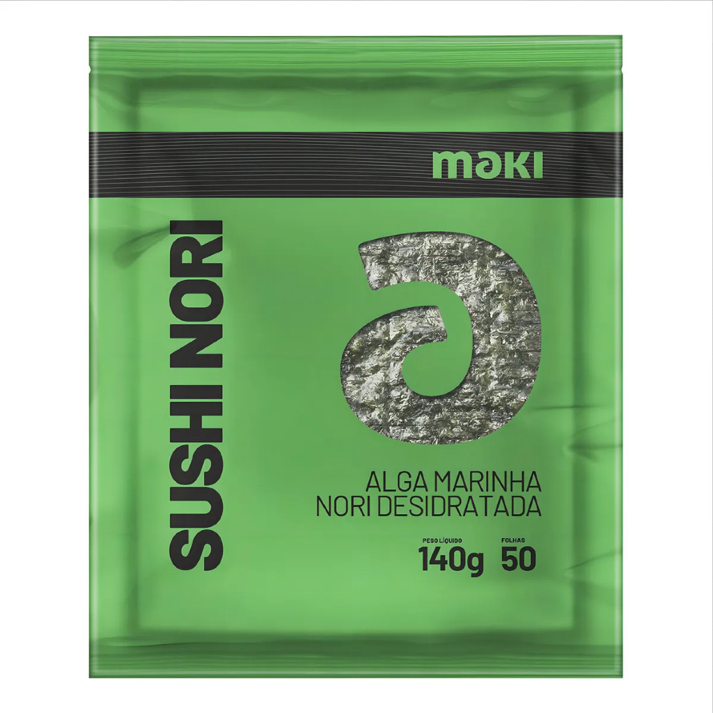 Alga Marinha Nori Green Maki Minami 50 Folhas 140gr | Shopee Brasil