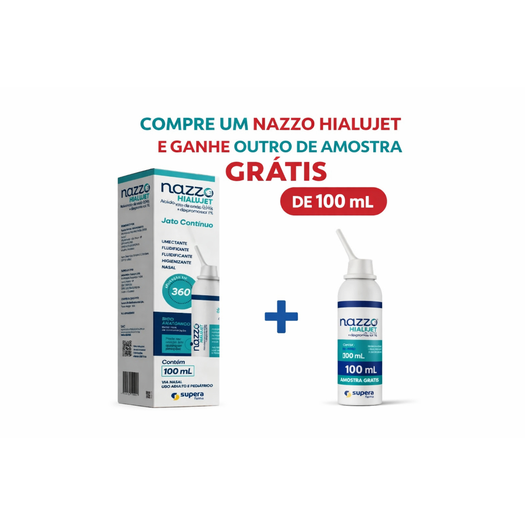 Nazzo Hialujet 100ml Supera ( Compre um e ganhe outro amostra 100ml ...