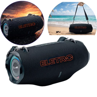 Caixa De Som De 500w  Bluetooth Portatil Boombox e a prova de Água Graves Potentes Bass Boost Alto Com Alça Removivél em Oferta na Shopee