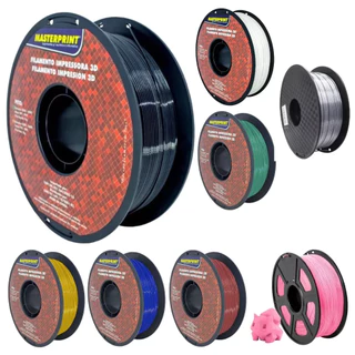 Filamento PETG 1Kg 1.75mm MasterPrint Premium Alta Resistência p/ Impressora 3D – Várias Cores