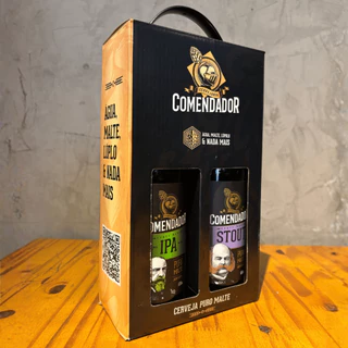Kit Cerveja Comendador IPA e Stout 600ml