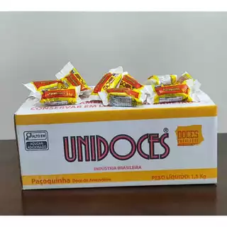 Paçoquinha Rolha Unidoces - 1 caixa - 100 unidades(15g cada). APROVEITE: quanto mais unidades levar, maior o desconto!